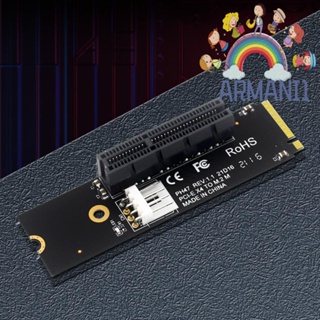 [armani1.th] Ngff M.2 เป็น PCI-E 4X การ์ดไรเซอร์ ถุงเก็บไฟฟ้าสถิตย์ เครื่องอ่านแปลงฮาร์ดไดรฟ์
