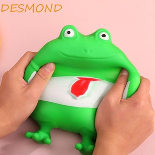 Desmond ของเล่นบีบกด รูปกบ สีเขียว ของขวัญวันเกิด สําหรับเด็กผู้หญิง