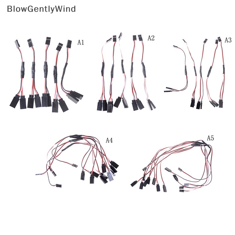 blowgentlywind-สายเคเบิลเซอร์โว-5-ชิ้น-สําหรับเครื่องบินบังคับ-bgw