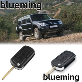 Blueming2 เคสกุญแจรีโมตรถยนต์ ABS แบบพับได้ 3 ปุ่ม ทนทาน สําหรับ Land Rover Range Rover Sport LR3 HU92 HU101