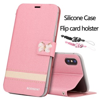 Butterfly เคส ฝาพับหนัง OPPO A53 A31 A91 A9 A5 2020 Find X2 X2Pro A54 4G แม่เหล็ก ซองหนังพลิก Magnetic Flip Protective Cover Soft Shell TPU Phone Case