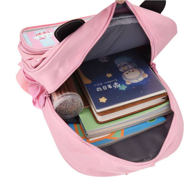 กระเป๋าเป้สะพายหลัง-กระเป๋านักเรียน-อเนกประสงค์-ขนาดใหญ่-จุของได้เยอะ-ลาย-hello-kitty-น่ารัก-น้ําหนักเบา-สําหรับเด็กนักเรียนอนุบาล