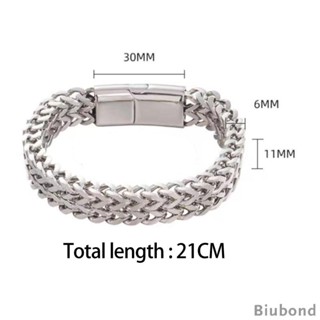 [Biubond] สร้อยข้อมือโซ่ เครื่องประดับ โซ่คู่ สร้อยข้อมือสเตนเลส สามี