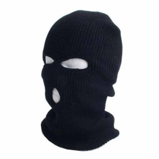 3 Hole Mask Ski Mask Knit Skull Mask Hood Beanie Balaclava | Shopee ...