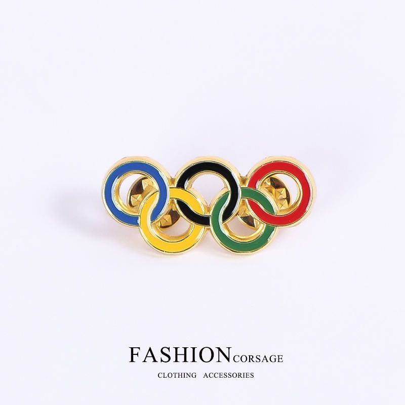 The Olympic Rings Badges เข็มกลัดคลาสสิกสำหรับเสื้อผ้าและกระเป๋าเป้ ...
