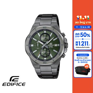 CASIO นาฬิกาข้อมือผู้ชาย EDIFICE รุ่น EFV-640DC-3AVUDF วัสดุสเตนเลสสตีล สีเขียว