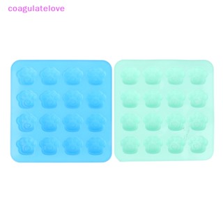 Coagulatelove แม่พิมพ์ซิลิโคน รูปอุ้งเท้าสุนัข แมว 16 ช่อง สําหรับทําเค้ก ช็อคโกแลต สบู่ เบเกอรี่ DIY 1 ชิ้น [ขายดี]