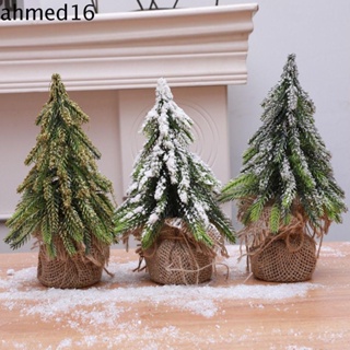 Ahmed ต้นสนหิมะจิ๋ว แฮนด์เมด สีเขียว 26 ซม. สําหรับโรงแรม คริสต์มาส