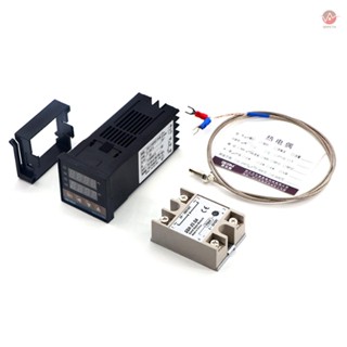 SSR-25 DA +M6 1M Cable Included: REX-C100FK02-V*DN Intelligent Temperature Controller for Easy Installation and Use