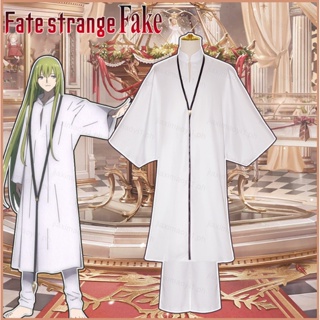 23 Fate/strange Fake Enkidu ชุดคอสเพลย์ ชุดยูนิฟอร์มคอสเพลย์ เสื้อคลุม กางเกง เหมาะกับปาร์ตี้ฮาโลวีน สําหรับผู้หญิง และผู้ชาย