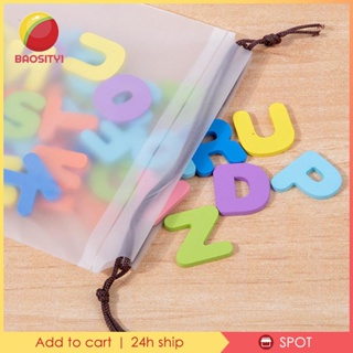 [Baosity1] บล็อกไม้ปริศนา ลายตัวอักษร Montessori ของเล่นเสริมการเรียนรู้ สําหรับเด็กอายุ 3 4 5 ปี