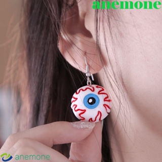 Anemone ต่างหู รูปค้างคาวผี สไตล์เกาหลี ฮาโลวีน เครื่องประดับ สําหรับผู้หญิง