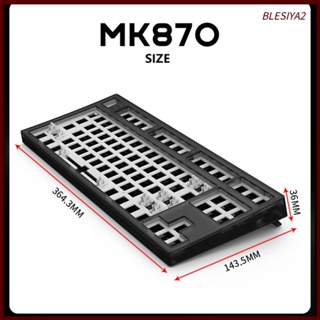 [Blesiya2] Mk870 คีย์บอร์ดโปร่งแสง 87 คีย์ PCB FN2 ไฟ RGB สําหรับ PC Gamer