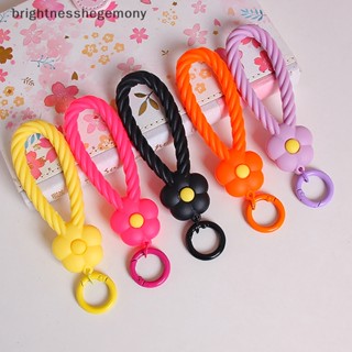 Bgth สายรัดข้อมือซิลิโคน ลายดอกไม้น่ารัก สําหรับแขวนโทรศัพท์มือถือ