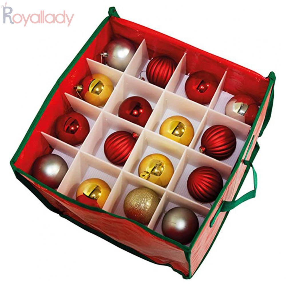 ROYALLADY#Premium Quality Christmas Ball Storage Container for