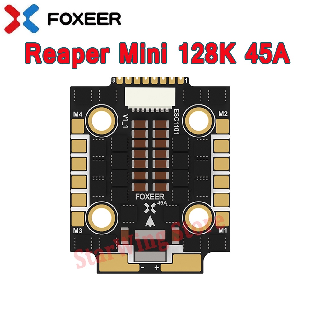 Foxeer รีเปอร์ ขนาดเล็ก 128K 45A BLHELI32 4in1 ESC 36S DShot 150 300