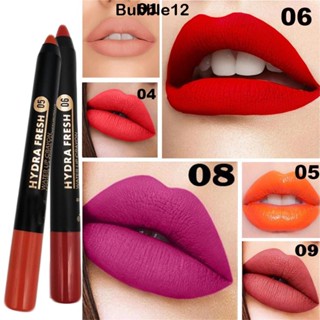 Bubble ลิปสติก ดินสอ เนื้อแมตต์ กํามะหยี่ สีนู้ด เซ็กซี่ ติดทนนาน