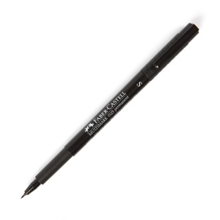 Faber-Castell ปากกาเขียนแผ่นใสลบไม่ได้ ขนาด 0.4 มม. สีดำ