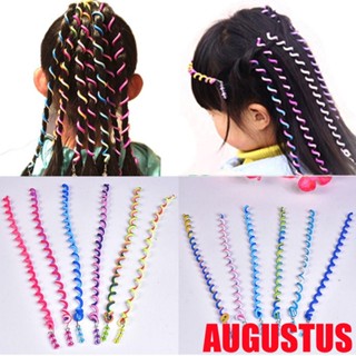 Augustus ยางรัดผมถักเปีย หลากสี 6 ชิ้น ต่อชุด DIY