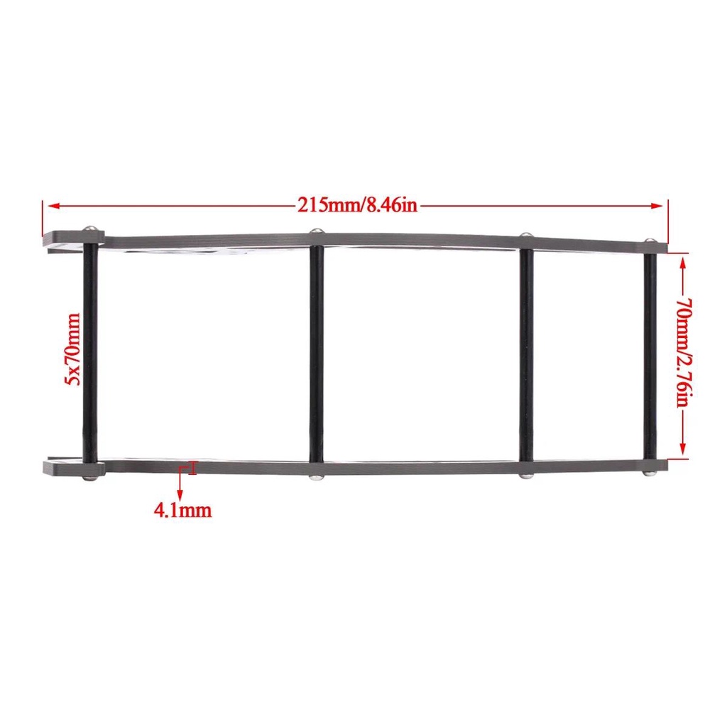 โครงรถตีนตะขาบ คาร์บอนไฟเบอร์ พร้อมลิงค์ สําหรับ 1/10 RC Rigs Capra F9 ...