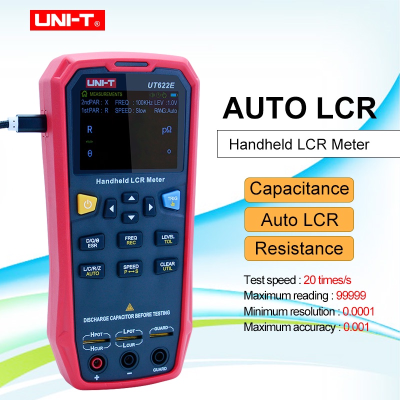 Uni-t UT622E/C/A เครื่องวัดความจุ พารามิเตอร์ หน้าจอ LCR ความแม่นยําสูง ...