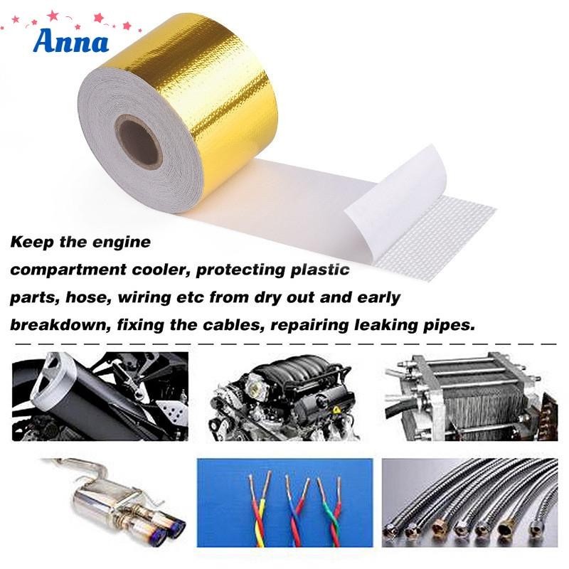 【Anna】Versatile Gold Heat Shield Wrap Tape 10M x 5cm Ideal for ...