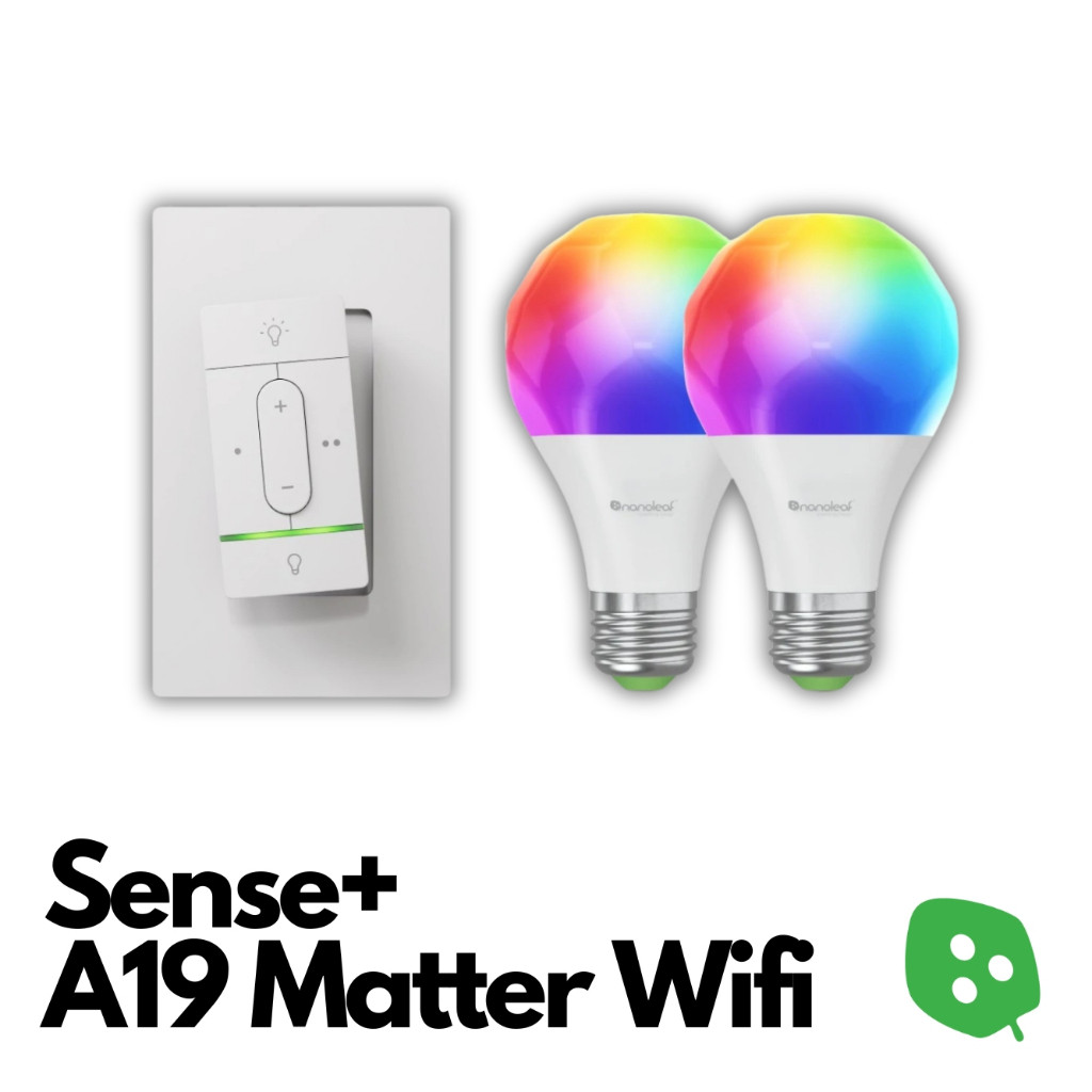 Nanoleaf A19 Matter Wifi Bulb with Sense+ Smart Wireless Switch ...