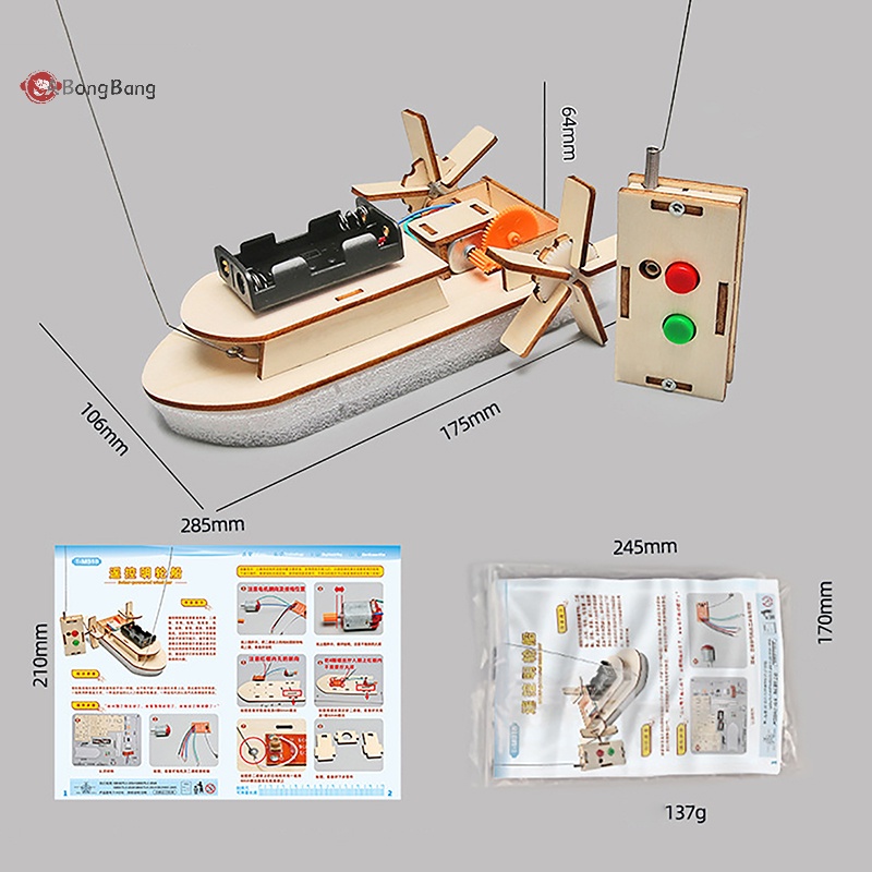 abongbang-ของเล่นวิทยาศาสตร์-เรือควบคุมระยะไกล-diy-สําหรับเด็ก-ทดลองทางการศึกษา-ของเล่นปริศนา-สําหรับเด็ก-พัฒนาการที่ดี