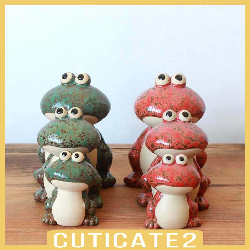 cuticate2-รูปปั้นกบเซรามิค-ขนาดเล็ก-สไตล์โมเดิร์น-สําหรับเก็บสะสม-3-ชิ้น