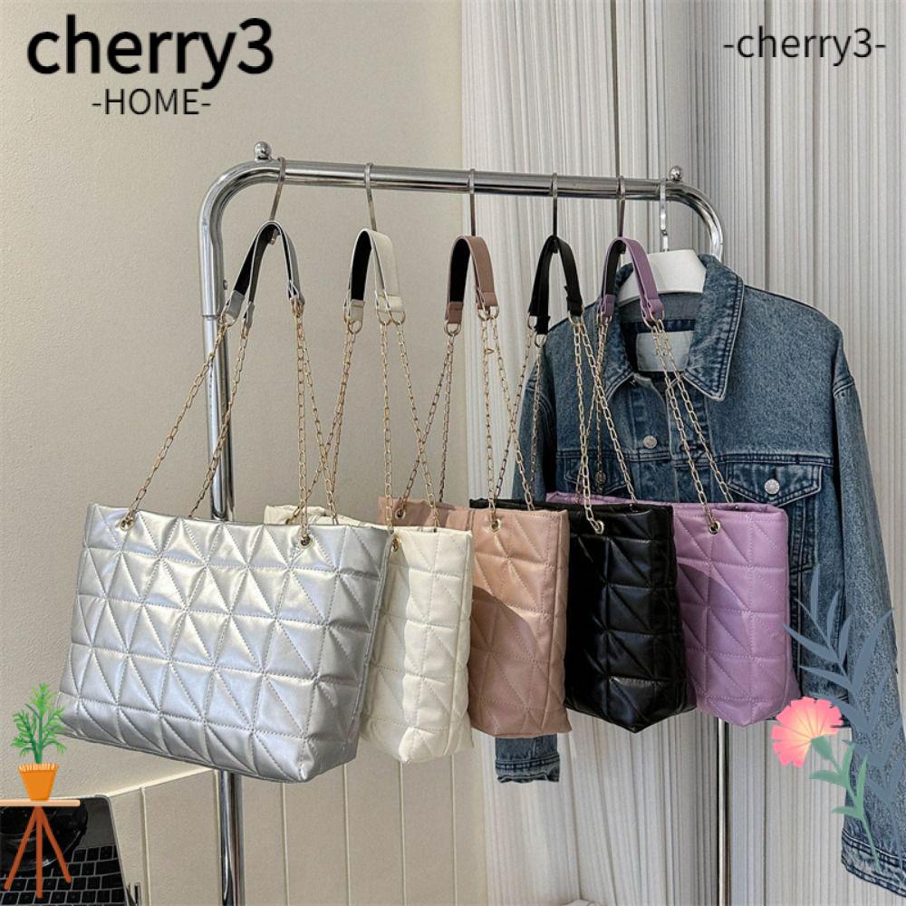 cherry3-กระเป๋าสะพายไหล่-ใต้วงแขน-หนัง-pu-ความจุขนาดใหญ่-สีพื้น-เรียบง่าย-สําหรับเด็กผู้หญิง-y2k