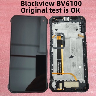 โมดูลหน้าจอสัมผัส Lcd พร้อมกรอบ สําหรับ Blackview Bv6100