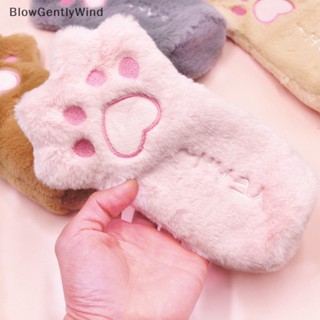 Blowgentlywind Kawaii กระเป๋าดินสอ กระเป๋าเครื่องเขียน ลายการ์ตูนอุ้งเท้าแมวน่ารัก สําหรับโรงเรียน สํานักงาน