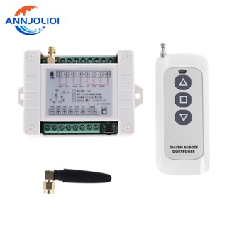 Ann DC12V 24V 36 48V รีโมตคอนโทรลไร้สาย RF รับสัญญาณรีเลย์ และส่งสัญญาณ 2 ช่องทาง รีโมตคอนโทรล สําหรับโรงรถ Doo