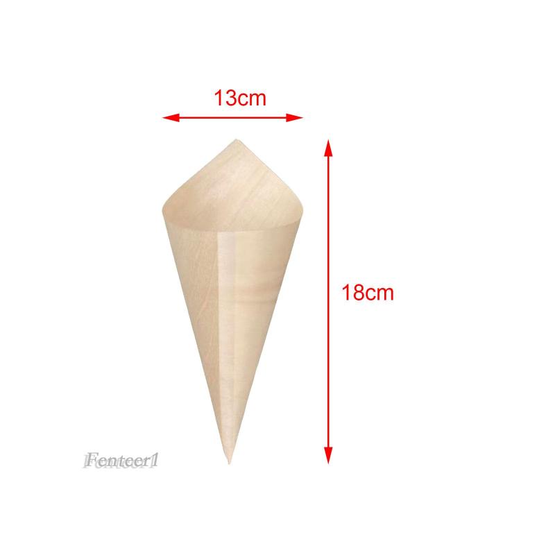 fenteer1-กรวยไม้-ขนาดเล็ก-แบบใช้แล้วทิ้ง-สําหรับเสิร์ฟอาหาร-ไอศกรีม-ขนมหวาน-งานแต่งงาน-100-ชิ้น