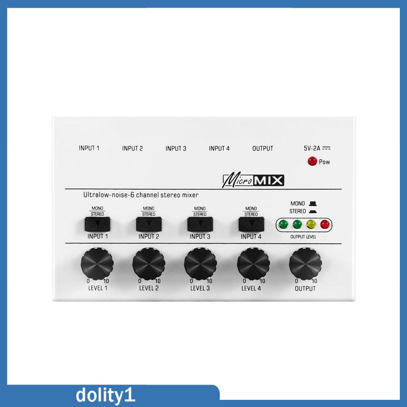 dolity1-เครื่องผสมเสียง-คอนโซลควบคุมระดับเสียง-เสียงรบกวนต่ํา-4-ช่อง-สําหรับไลฟ์สด-และสตูดิโอ