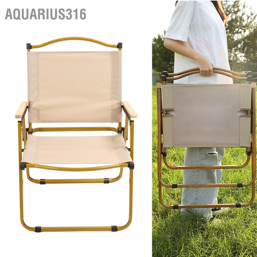 aquarius316-เก้าอี้พับตั้งแคมป์กันน้ำผ้าฟอร์ดแสงที่แข็งแกร่งโหลดแบริ่งเก้าอี้พับสำหรับตกปลาปิกนิกกลางแจ้ง