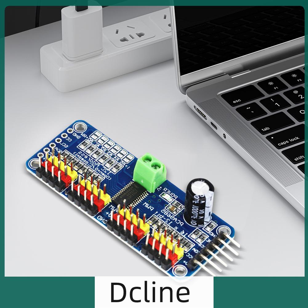 dcline-th-โมดูลเซอร์โวไดร์เวอร์-16-ช่อง-12-bit-pwm-servo-i2c-pca9685-40-1000hz-5-10v