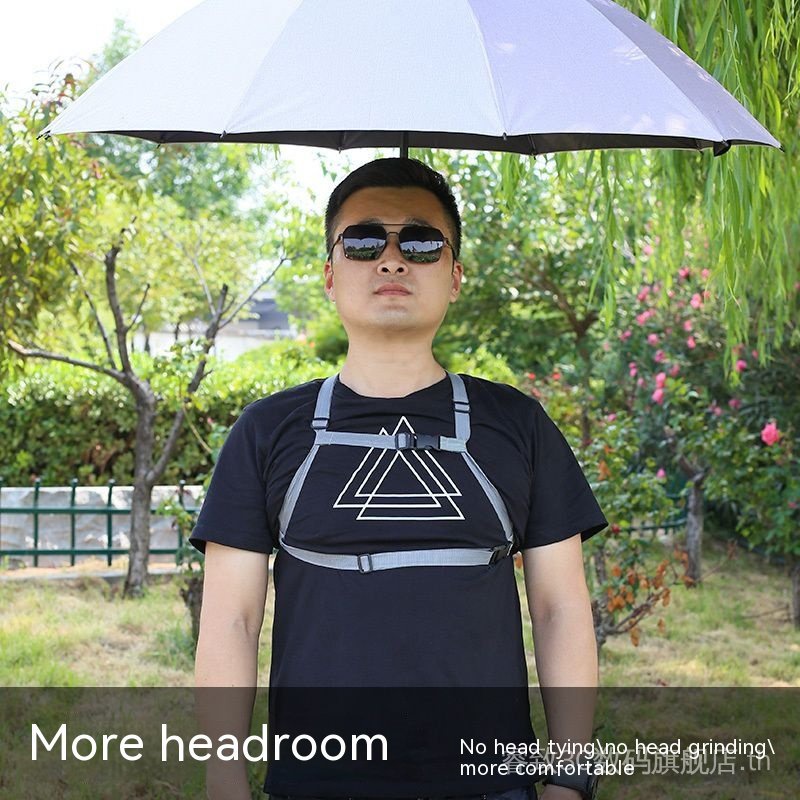 fishing-umbrella-hat-head-umbrella-rain-proof-large-head-mounted-hat-umbrella-sunshade-sun-protection-uv-protection-umbrella-artifact-xyhi