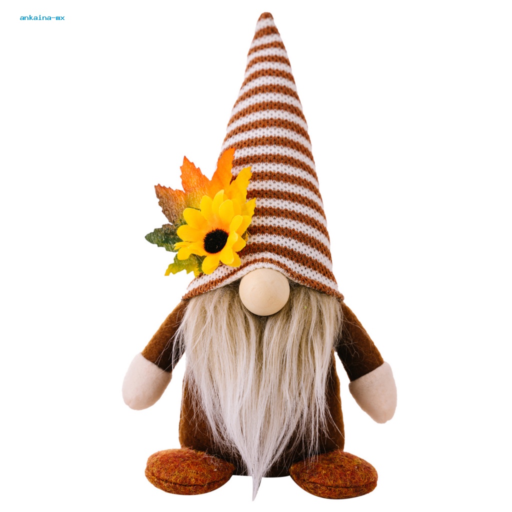 ankaina-ตุ๊กตาโนม-แฮนด์เมด-รูปดอกทานตะวันน่ารัก-พร้อมหมวก-แฮนด์เมด-สําหรับตกแต่งบ้าน-วันขอบคุณพระเจ้า-ฟาร์ม