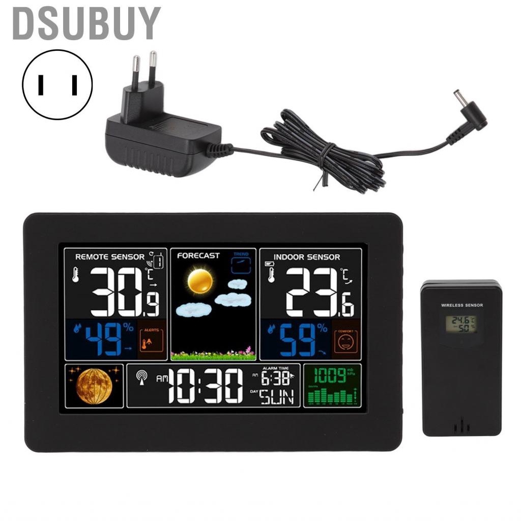 Dsubuy Weather Clock Screen Multiuse Display For Temperature Humidity ...