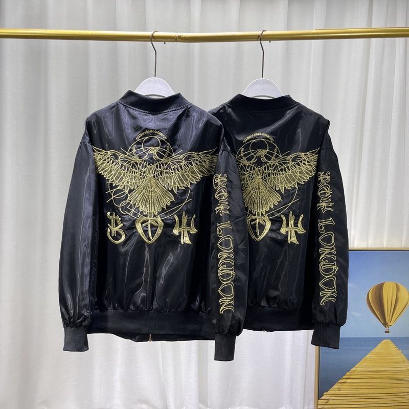 3OG7 BOY fashion brand jacket couple style 23 new golden LOGO letter embroidered jacket casual