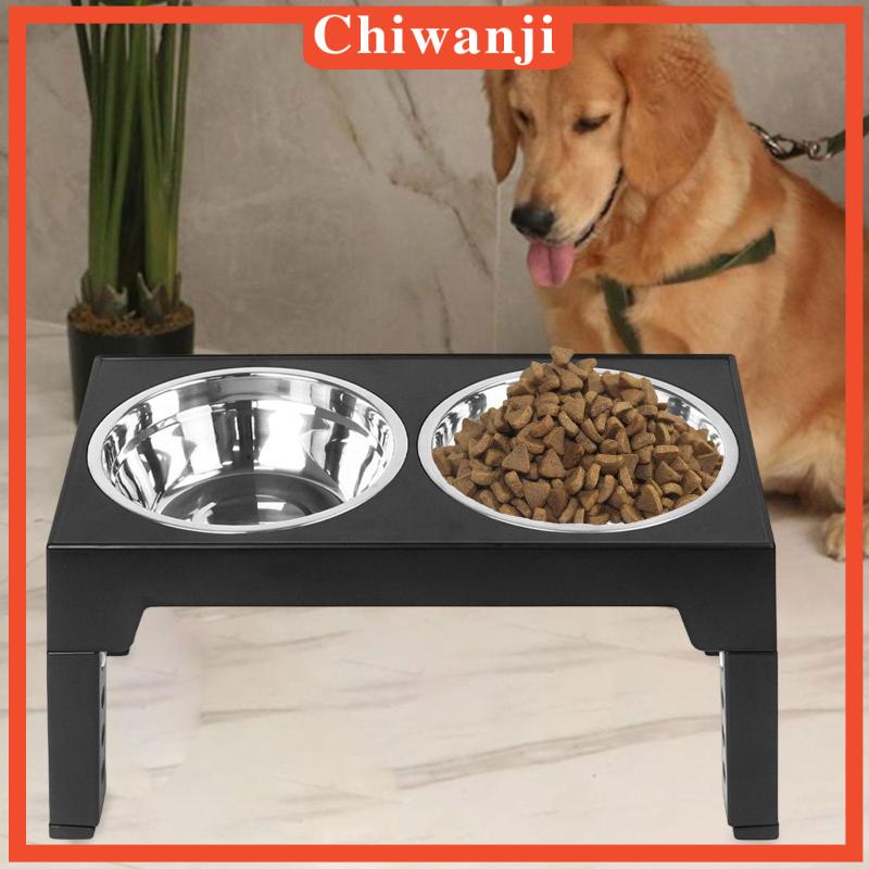 chiwanji-ชามใส่อาหารสุนัข-ปรับความสูงได้-3-2-นิ้ว-8-7-นิ้ว-10-นิ้ว-11-นิ้ว-12-2-นิ้ว-ถอดออกได้