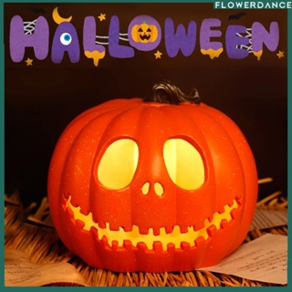 24 ซม.ฮาโลวีนฟักทองขนาดใหญ่ Openwork Luminous Jack-o-Lantern อีสเตอร์ฮาโลวีน Jack-o-Lantern ตกแต่งเครื่องประดับดอกไม้