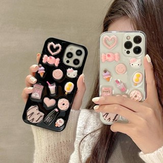 นักชิมเฮลโลคิตตี้ เคสโทรศัพท์ตุ๊กตาสามมิติ เคสโทรศัพท์การ์ตูนน่ารัก compatible for เคสไอโฟน11 เคสไอโฟน 13 เคสไอโฟน 12 เคสไอโฟน 14 promax เคสไอโฟน XR เคสไอโฟน13promax เคสไอโฟน 14