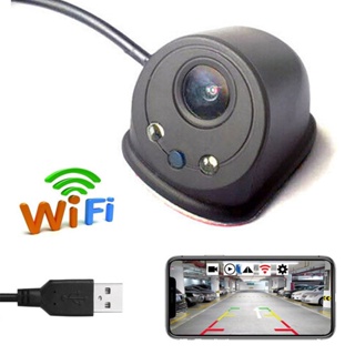 กล้องมองหลังไร้สาย USB WiFi HD 720P มองเห็นที่มืด ด้านซ้าย และขวา สําหรับรถยนต์