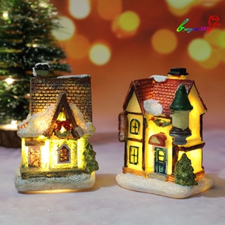 【AG】แม่พิมพ์เรซิ่น Led รูปบ้าน ขนาดเล็ก สําหรับทําเครื่องประดับ ของขวัญคริสต์มาส