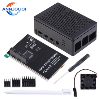 Ann หน้าจอสัมผัส 4 นิ้ว สําหรับ Raspberry Pi 4 Model B 3b+ 3b super 800x480