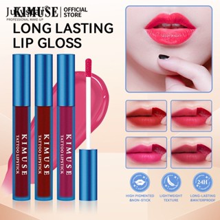 จูลี่สตาร์ ร้อนแรง! Kimuse Lip Tint Peel Off Lip Stain Tattoo ลิปสติกยาวนานและกันน้ำ Peel Off สีชมพู Make Up Tear Lip Gloss 5 สี