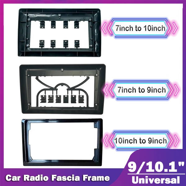 กรอบวิทยุ-7-นิ้ว-เป็น-9-10-นิ้ว-2-din-10-นิ้ว-แปลงเป็น-9-นิ้ว-สําหรับรถยนต์ทุกรุ่น