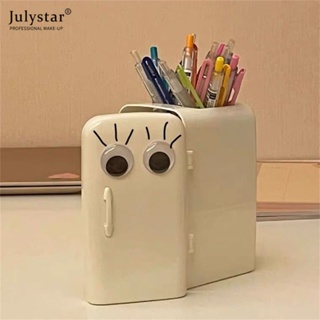 JULYSTAR ตู้เย็นที่วางปากกากล่องเก็บของสำนักงานหอพักนักเรียนเดสก์ท็อปเครื่องเขียนน่ารักเรียบง่าย INS ญี่ปุ่นที่วางปากกาสร้างสรรค์